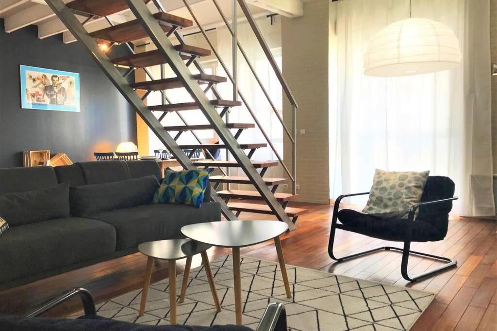 Loft Hyper Centre Reims 6 Pers Avec Parking Appartement Buitenkant foto